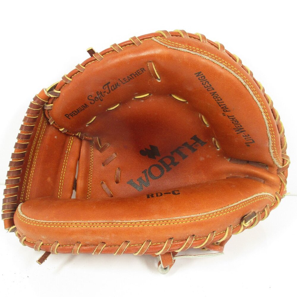 WORTH Model RD-C Baseball RHT 12" Catchers Mitt Made in Japan